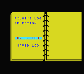 Spitfire '40 (MSX) screenshot: New game or saved game?