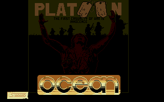 Platoon (Atari ST) screenshot: Title screen