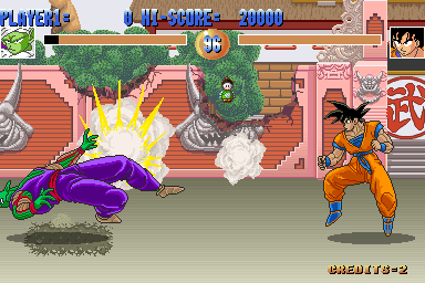 Dragon Ball Z (Arcade) screenshot: From DB end fight....