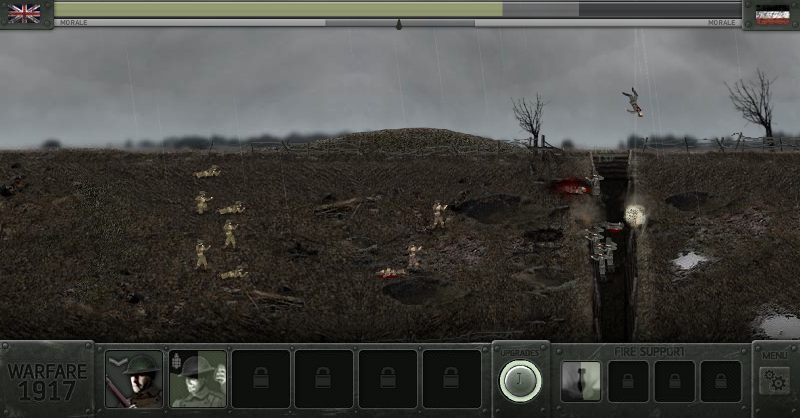 Warfare 1917 (Browser) screenshot: Somebody is about to land HARD.