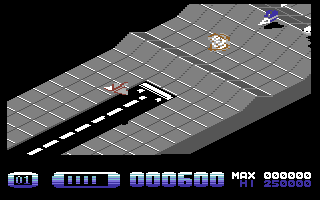 H.A.T.E: Hostile All Terrain Encounter (Commodore 64) screenshot: Stage 1