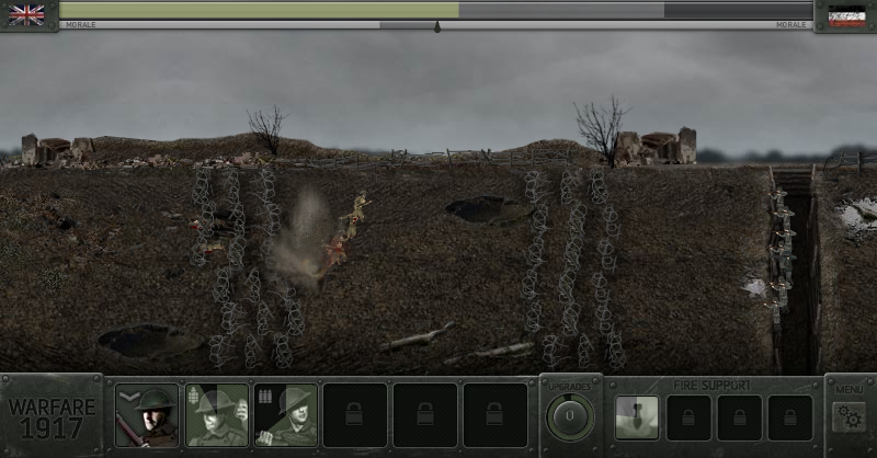 Warfare 1917 (Browser) screenshot: Land mines can also be a big problem.