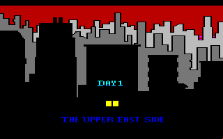 Manhunter: New York (Amiga) screenshot: Day 1 begins.