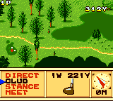 Scratch Golf (Game Gear) screenshot: Picking a club.
