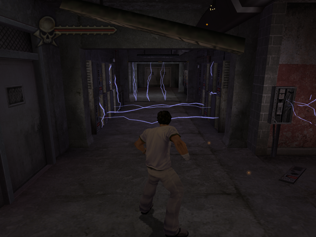 Evil Dead: Regeneration (Windows) screenshot: Watch out for that current!