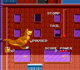 We're Back!: A Dinosaur's Story (SNES) screenshot: Paused