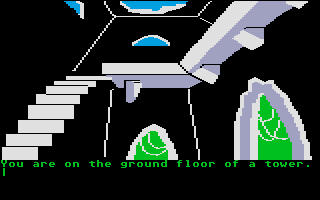 Amazon (Atari ST) screenshot: A tower.