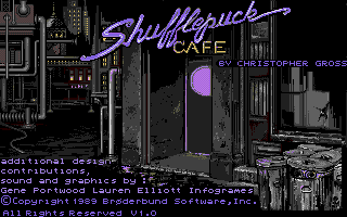 Shufflepuck Cafe (Atari ST) screenshot: Title screen