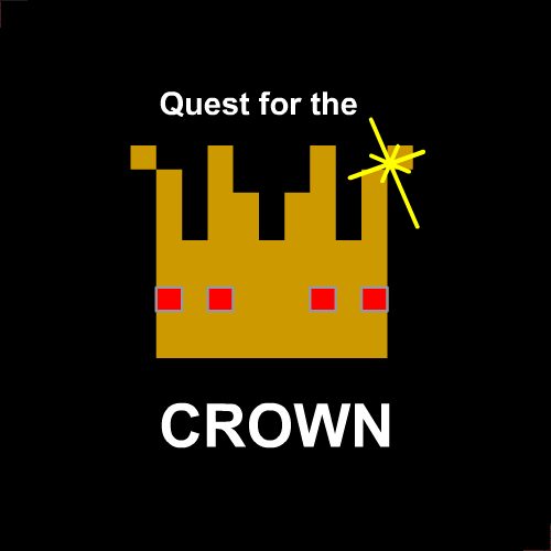 Quest for the Crown (Browser) screenshot: The title screen.