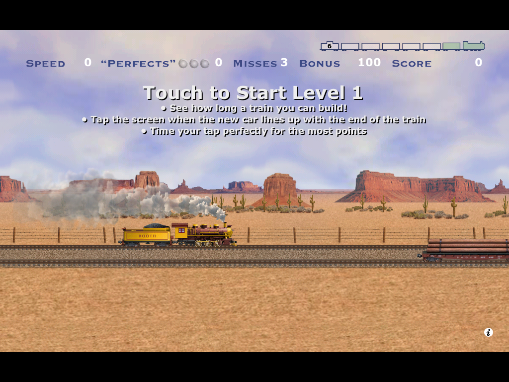 The Iron Horse (iPad) screenshot: Level 1