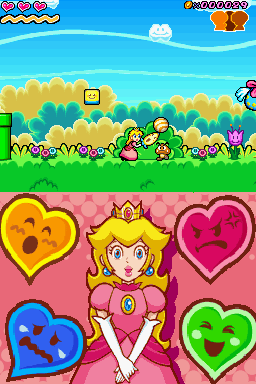 Super Princess Peach (Nintendo DS) screenshot: Collecting the ball.