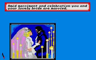 Sid Meier's Pirates! (Atari ST) screenshot: Getting married.