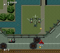 Screenshot of Raiden (SNES, 1990) - MobyGames