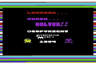 Wunda Walter! (VIC-20) screenshot: Loading screen
