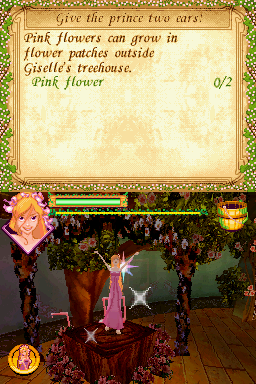 Enchanted (Nintendo DS) screenshot: Completing the Song Stage minigame (you'll come across more of these as you progress through the game)