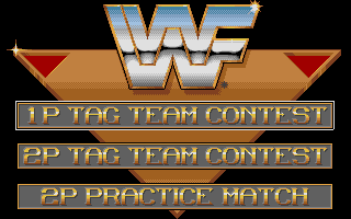 WWF European Rampage Tour (Atari ST) screenshot: Main menu