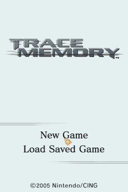 Trace Memory (Nintendo DS) screenshot: Title Screen and Main Menu