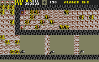 Rockford: The Arcade Game (Atari ST) screenshot: Starting the cowboy level