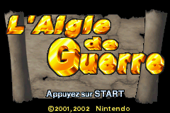 Napoleon (Game Boy Advance) screenshot: Title screen (French version).