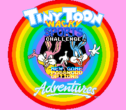 Tiny Toon Adventures: Wacky Sports Challenge (SNES) screenshot: Title screen