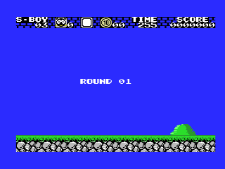 Super Boy III (MSX) screenshot: Ready for round 01