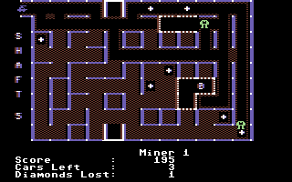 Diamond Mine (Commodore 64) screenshot: Level 5