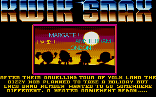 Kwik Snax (Atari ST) screenshot: From the intro