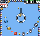Ballistic (Game Boy Color) screenshot: 'Time Attack' plays the same as 'Panic' but with a clock running.