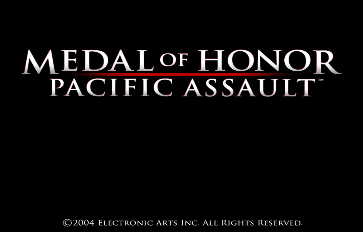 Medal of Honor: Pacific Assault (Windows) screenshot: Title screen