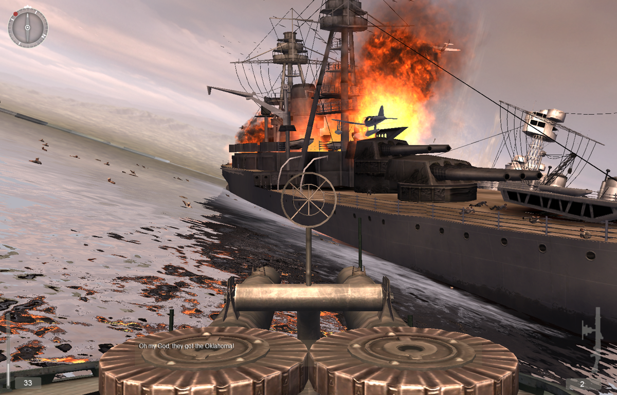 Medal of Honor: Pacific Assault (Windows) screenshot: Water effects are impressive for a 2004 game
