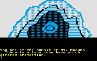 Amazon (Atari ST) screenshot: A lava tube.