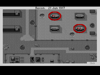 Wings (Amiga) screenshot: Recon photo of today's target