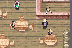 Zoids: Legacy (Game Boy Advance) screenshot: At a tavern