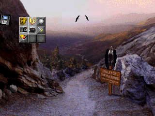 Return to Zork (PlayStation) screenshot: Valley of the vultures