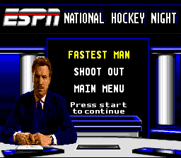 ESPN National Hockey Night (SNES) screenshot: Challenge mode challenges