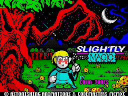 Slightly Magic (ZX Spectrum) screenshot: Loading screen.