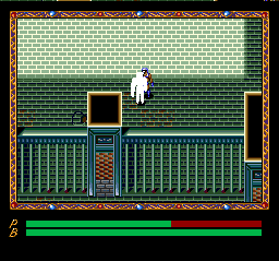 Xak III: The Eternal Recurrence (TurboGrafx CD) screenshot: Latok falls into a prison and is imemdiately attacked