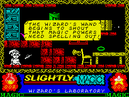 Slightly Magic (ZX Spectrum) screenshot: I got the POWER!