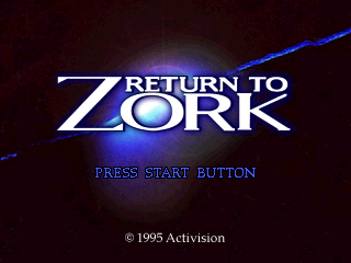 Return to Zork (PlayStation) screenshot: Title screen