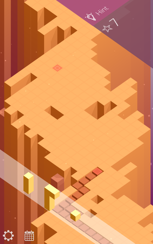 Outfolded (Android) screenshot: A level with three shapes