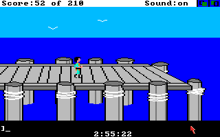 King's Quest III: To Heir is Human (Amiga) screenshot: The end of the dock.