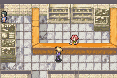 Zoids: Legacy (Game Boy Advance) screenshot: The town's item shop