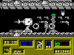 Omega One (ZX Spectrum) screenshot: Gun room