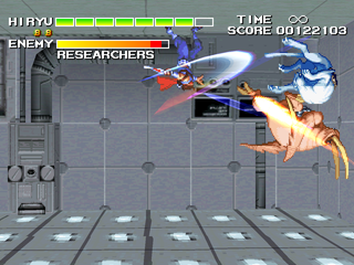 Strider 2 (PlayStation) screenshot: Mutant researchers