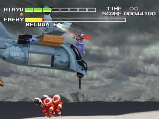 Strider 2 (PlayStation) screenshot: Helicopter boss