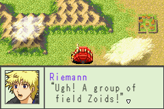 Zoids: Legacy (Game Boy Advance) screenshot: An encounter
