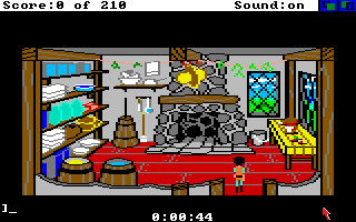King's Quest III: To Heir is Human (Amiga) screenshot: In the kitchen.