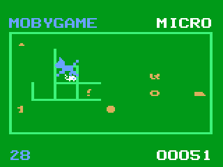 The Mousing Cat (Odyssey 2) screenshot: The mouse is trapped!