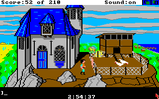 King's Quest III: To Heir is Human (Amiga) screenshot: Outside.