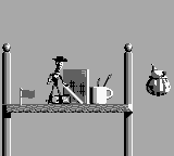 Disney's Toy Story (Game Boy) screenshot: Checkpoints are flags